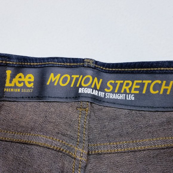 Lee Motion Stretch Straight Leg Jeans -30 x 27.75" - Picture 7 of 8
